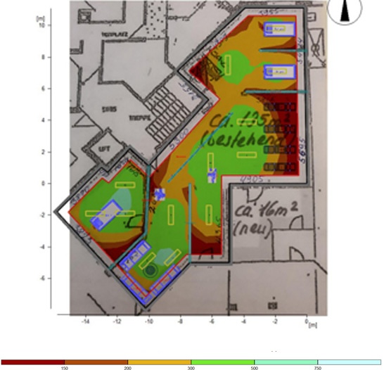 Ausleuchtung und Lichtverteilung im Raum
