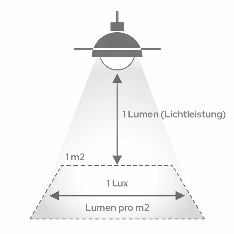 Beleuchtungsstärke, Lux, Lumen, Berechnung, Begriffserklärung, Empfohlene Beleuchtungsstärken nach DIN EN 12464-1