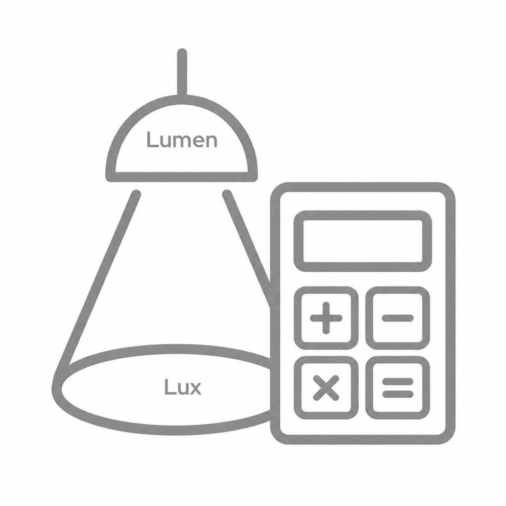 Lichtrechner, Beleuchtungsstärke, Lux, Lumen, Berechnung