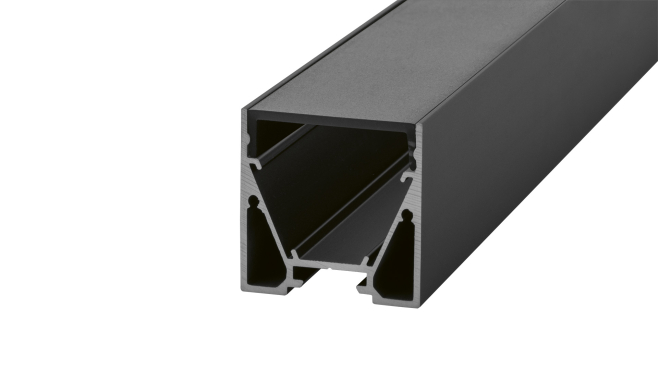 Aluminiumprofil Palermo - 30x30mm schwarz (nero)