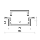 FLAT.KRAGEN - Aluminiumprofil - 17,5x7mm