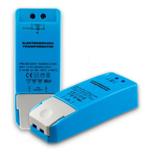 LED TRAFO 12VAC, 0-70VA, DIMMBAR