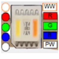 LED-Strip W-RGB-P 24V 24W/m 60Led-1370lm/m CRI80, 25'+6000K,12mm