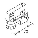 3-Phasen Universaladapter, schwarz, weiss oder silber