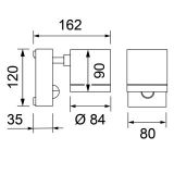 Zaky Mono LED | Decken- und Wandaufbauleuchte