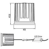 Helolite SET LED Modul 9W Ph. An-&Abschnitt dimmbar, 4000K