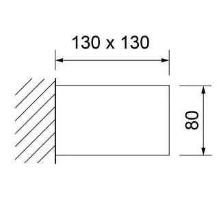 Lim Outdoor LED | Wandaufbauleuchte 116-045-72