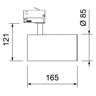 LED-Stromschienen-Strahler 33W 3150lm DALI Reflektor sz 4000K