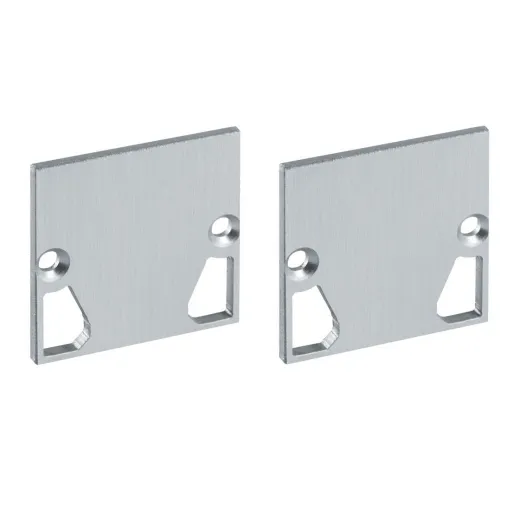 Endkappenset Aluminium (Kabelführung) - Palermo