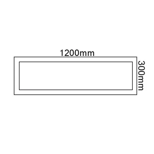 Aufbaurahmen weiss für LED PANEL 30x120cm