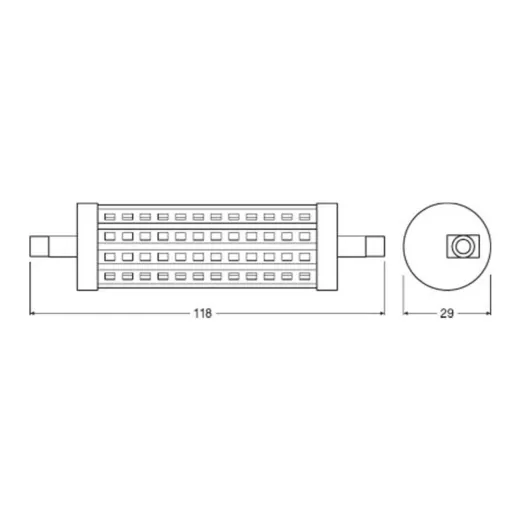 Osram Parathom Line R7s 118mm 17.5W 827 Warmweiß-Ersetzt 150W