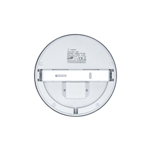 Ledeshi LED CIRCLE STEP I silber, 18W, 4000K, IP44, 1200lm, Ø200mm