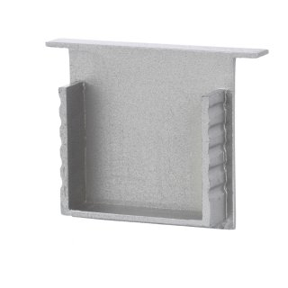 Endkappe Basic 35 für U-Profil mit Kragen