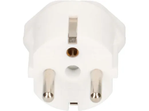 Fixadapter SchuKo Konturenstecker - T13 Weiss