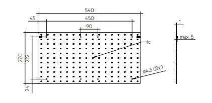 Modul QLE ADV5 - QLE 540x270mm 2500lm 840 ADV5