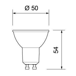 Philips Professional CorePro LEDspot 4-50W GU10 36D DIM
