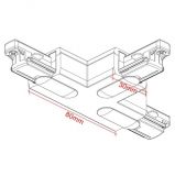 GLOBAL 1-Ph. T-Verbinder links/rechts, sz/ws/gr