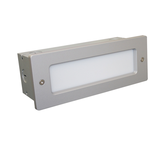 Wandeinbauleuchte LUV silbergrau pulverbeschichtet 80CRI IP65 2W 90lm 2700K/3000K einstellbar
