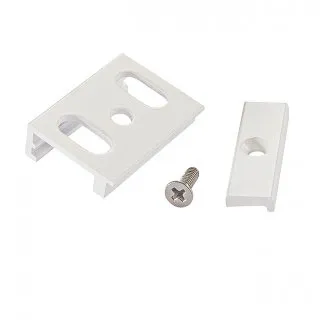 Befestigungsklammer für 3-Phasen Schienen DALI, schwarz / weiss