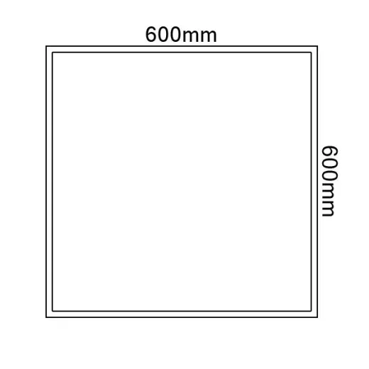 Aufbaurahmen weiss für LED PANEL 600x600mm