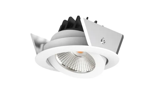 Ring LED-Einbauspot 8W 36° 765lm CRI90 IP54 Ph.-dim 2700K ws