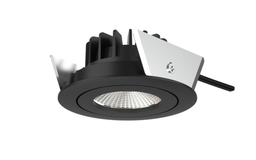 Ring LED-Einbauspot 8W, 36°, (A:Ø95-Loch: Ø80), 680lm, CRI90, IP54, Ph.Dim sz