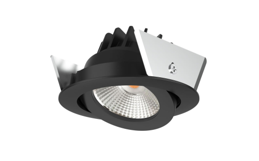 Ring LED-Einbauspot 8W, 36°, (A:Ø95-Loch: Ø80), 680lm, CRI90, IP54, Ph.Dim sz