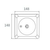 Sicherheitsleuchte Flächenoptik Q sz 3W 240lm IP20 AKKU 3h