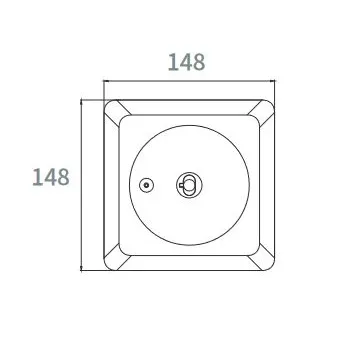 Sicherheitsleuchte Flächenoptik Q ws 3W 240lm IP20 AKKU 3h