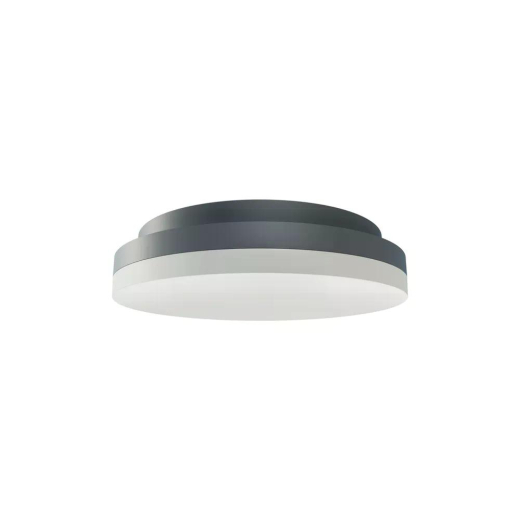 Ledeshi LED SLICE CIRCLE N II ws, sil o. anthr, 10/15W, 3000/4000K, IP54, Ø220, PhaseDim
