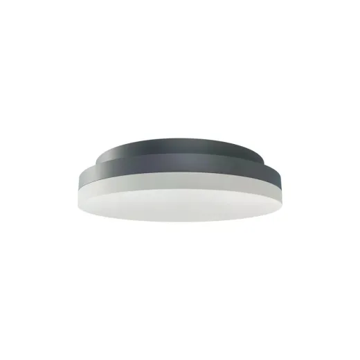 Ledeshi LED SLICE CIRCLE N II ws, sil o. anthr, 10/15W, 3000/4000K, IP54, Ø220, PhaseDim