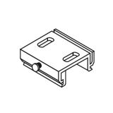 3-Phasen Montagehalterung für Schiene, schwarz