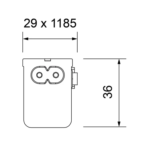 Link LED | Balkenleuchte die schlanke Variante 855mm 13W 1450lm