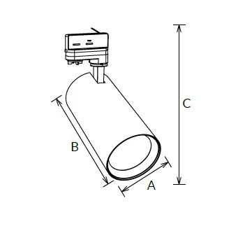 LED 3-Phasenstrahler 25W 36° 2500lm 90CRI 4000K schwarz