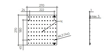Modul QLE ADV5 - QLE 250x250mm 1250lm 830 ADV5