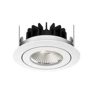 Ring LED-Einbauspot 8W 36° 765lm CRI90 IP54 Ph.-dim 3000K ws