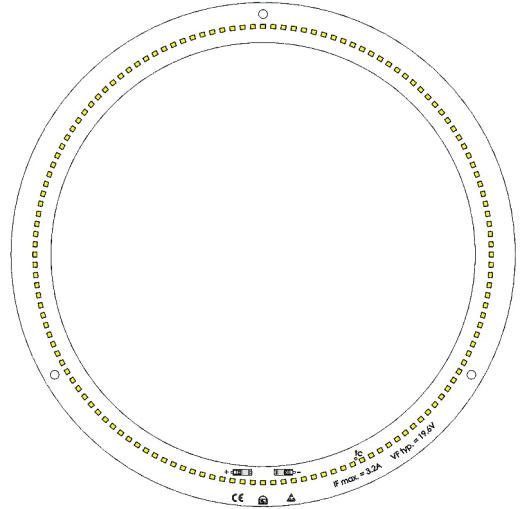 LED Modul 4000K CRI >80 140LED Ø315/265mm