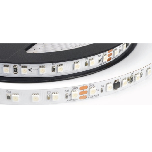 SPI RGB digital pixel to pixel LED-Strip, 120leds/m 390lm 14.4W