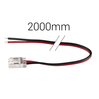 Einspeisung IP20 10mm 2-Pin, monochrom, 2000mm Kabel