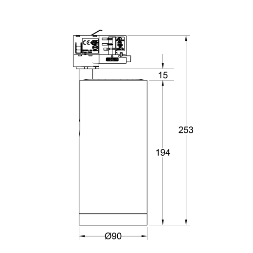3-Ph Strahler VIBE 30W, 15-60°, CRI97, 2500lm, Ph.Dim sz