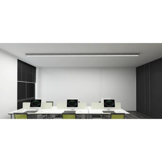 Anbauleuchte 120cm Silber LED 30W 3000lm 4000K, DALI2/PushDim IP20