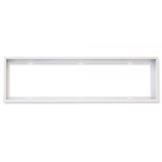 Aufbaurahmen weiß RAL 9016, Höhe 5cm, für LED Panels 300x1200, steckbare Schnellmontage