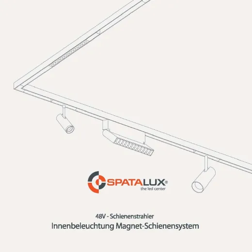 Magnet-Schienensystem 48V Schienenstrahler