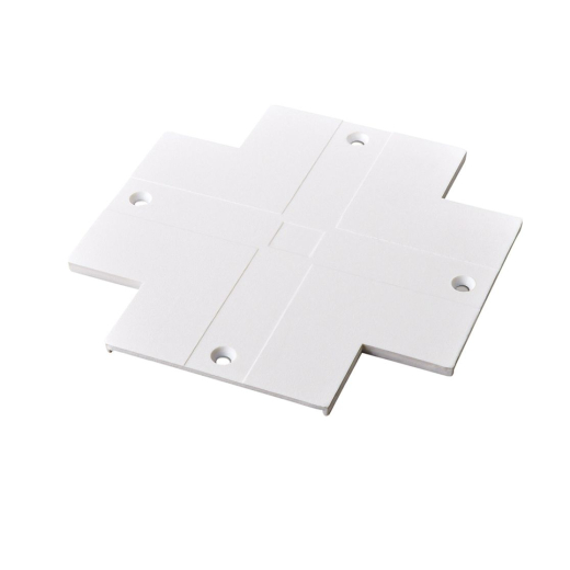 Abdeckplatte für X-Verbinder, für Einbaustromschiene weiss oder schwarz