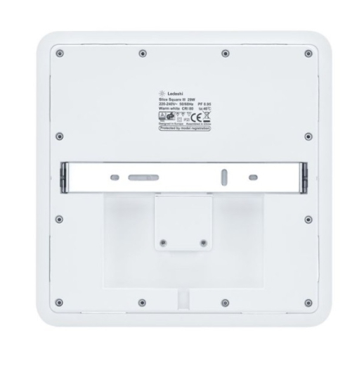 Ledeshi LED SLICE SQUARE N III weiss, 10/18/24W, 3000/4000K, IP20, 260x260mm, NOTLICHT 1h (inkl. Akku)