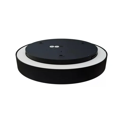 Ledeshi LED MODUDISC schwarz, Mikroprisma, 17/22/30W, 3000/4000K, IP20, Ø450mm, DALI