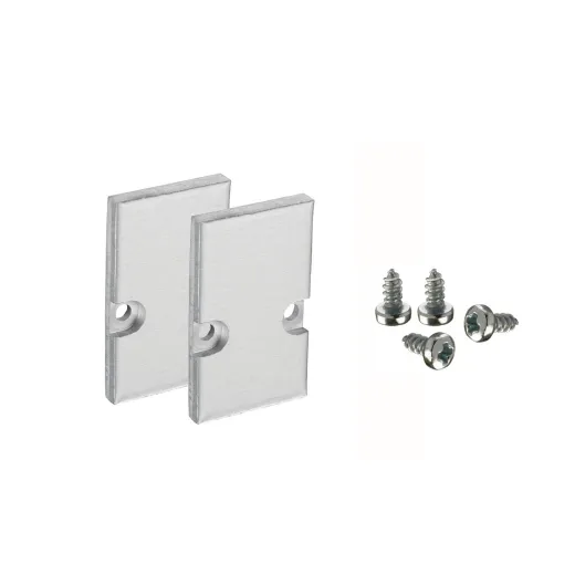 Endkappenset Aluminium - Bologna H