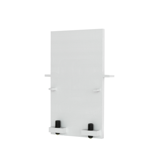 Endkappe Modular 42 für Diffusor 30 und U-Profil mit Kragen, aluminium