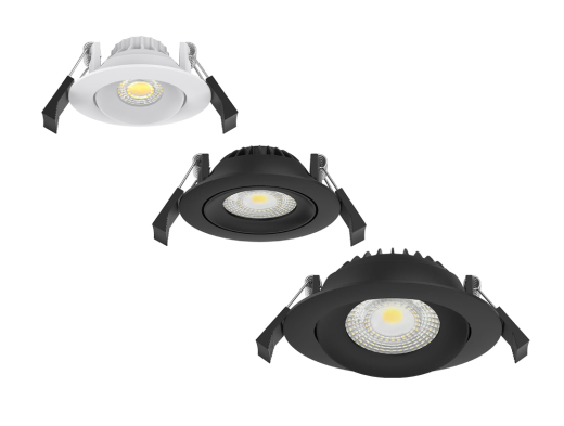 LED-Einbauspot 10W, 36°, (A:Ø115-Loch: Ø90), 800lm, 30-40-5000K, CRI90, IP54, Ph.Dim ws