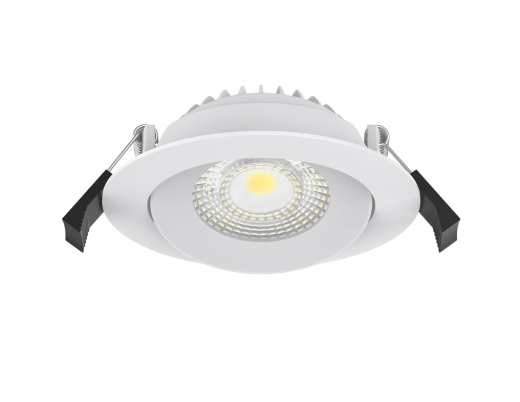 LED-Einbauspot 10W, 36°, 800lm (A:Ø115mm - Loch: Ø90mm) 30-40-5000K CRI90 weiss IP54 DALI/PushDim